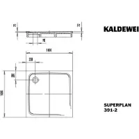Kaldewei 447048042676 DW SUPERPLAN mit Wannenträger