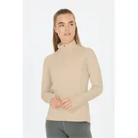 Endurance - Women's Canna V2.0 Melange Midlayer - Laufshirt Gr 34 beige