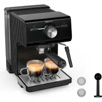 Krups Authentic XP381810, Espressomaschine, 2 l, Gemahlener Kaffee, Schwarz