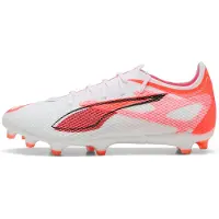 Puma Ultra 5 Pro FG/AG Fußballschuhe Unisex weiß schwarz glowing rot Gr 47