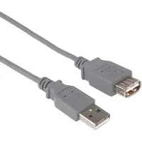 OEM PremiumCord KUPAA1, 1 m, USB A, USB A, USB 2.0, 0,48 Gbit/s, Grau