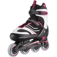 Globber muuwmi Kinderinliner, verstellbar, Gr.29-32, ABEC 5, Rollengröße 64 x 22 mm, , pink