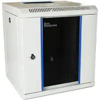 Alcasa GC-R0100, Wandmontiertes Regal, 6U, Sperrschloss, Verbessertes Kabelmanagement, Grau