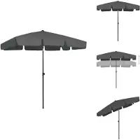 vidaXL Strandschirm Anthrazit 200x125 cm - Sonnenschirme & Sonnenschutze