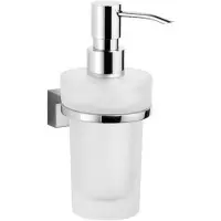 AVENARIUS BAD. FUNKTION. DESIGN. Serie 360 Seifenspender, Aus verchromtem Messing und Glas, Nachfüllbar, Spender ist aus der Halterung entnehmbar