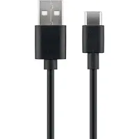 Microconnect USB3.1CCHAR1B, 1 m, USB A, USB C, USB 2.0, Schwarz
