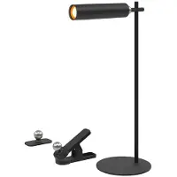 V-TAC 3W LED magnetische Tischlampe 4000K schwarzer Körper