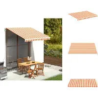 vidaXL Markisenbespannung Gelb und Orange 3x2,5 m - Markisen