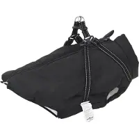 vidaXL Hundemantel mit Geschirr Wasserdicht Reflektierend Schwarz L52