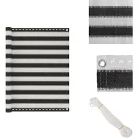 vidaXL Balkon-Sichtschutz HDPE 120x600 cm Anthrazit und Weiß - Sonnenschirme & Sonnenschutze