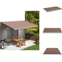 vidaXL Markisenbespannung Braun 6x3,5 m - Markisen