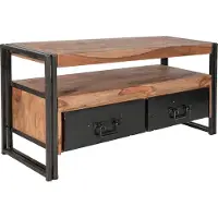 SIT Möbel PANAMA Lowboard Metall/Akazie gebeizt und geölt und Gebrauchsspuren