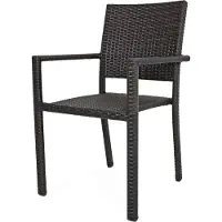 Garden Pleasure Stapelstuhl "MALAGA", braun (coffee, coffee, coffee), B:55cm H:88cm T:57cm, Aluminium, Kunststoff, Stühle, Stapelstuhl, leicht verstaubar