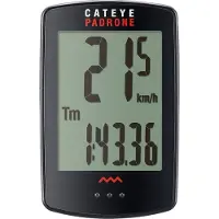 Cateye Padrone Pa100w Fahrradcomputer Schwarz Schwarz One Size