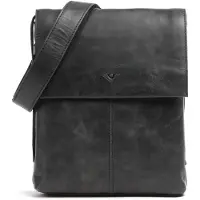 VOi Leder Umhängetasche City Cowboy Troy Crossbody Bag Black schwarz