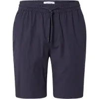 Only & Sons Chinoshorts "ONSCAPRI SLIM SLUB CHINO SHORTS OTL", Herren, Gr. S, N-Gr, blau (schwarz navy), Web, Obermaterial: 98% Baumwolle, 2% Elasthan, unifarben, slim fit knielang, Hosen Chinoshorts