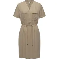Ragwear Blusenkleid "Blusenkleid Roisana", Damen, Gr. XL, N-Gr, beige (sand), Obermaterial: 100% Viskose CV., Kleider Blusenkleid