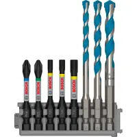 Bosch Impact Ph2/pz2/t20/25/30/hex-9 Mc 5/6/8 Bohrer-und Spitzen-set