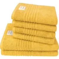 Dyckhoff Handtuch Set "Nature", Set, 6 tlg., Frottier, 6er Set: 4x Handtücher, je 50 x 100 cm & 2x Badetuch 70 x 140 cm