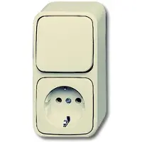 Busch-Jaeger 2601/6/2300 EAP, CEE 7/3, 2P+E, Beige, CE, 250 V, 16 A