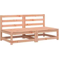 The Living Store Gartensofas ohne Armlehnen 2 Stk. 70x70x67 cm Douglasienholz