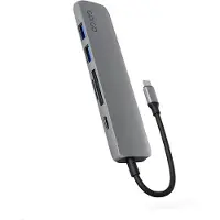 EPICO 6in1 Alu Hub 8K mit USB-C Anschluss - grau
