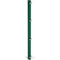 GAH Alberts Zaunpfosten ALBERTS "60x40 mm für Doppelstabmattenzaun", grün, B:6cm H:127,5cm T:4cm, Stahl, Zaunpfosten, Zaunpfosten, 127,5 cm, zur Befestigung mit Einschlag-Bodenhülse oder Pfostenträger