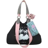 Fritzi aus Preußen Schultertasche Izzy Medium Malibu Denim Limited Barbie Shoulder Bag Blacky schwarz