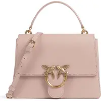 Pinko Handtasche Umhängetasche Love One Top Handle Classic Light Cipria - Antique Gold lachsfarben