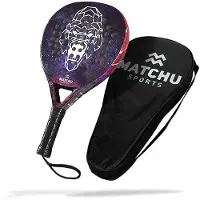 Matchu Sports Gorilla Padelschläger – 3K Carbon – Tropfenform, 360 g – für Allroundspieler – inklusive Padeltasche