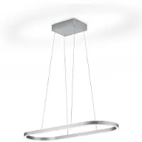 Knapstein LED-Pendelleuchte Elin, nickel matt, Gestensteuerung