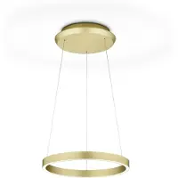 Knapstein LED-Hängeleuchte Svea-L40, goldfarben, Gestensteuerung