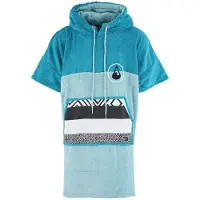 Wave Hawaii Bamboo Poncho Air Beachponcho M - blau
