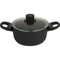 Ballarini 75002-920-0, Rund, Schwarz, Aluminium, Schwarz, Gas, Induktion, Glas
