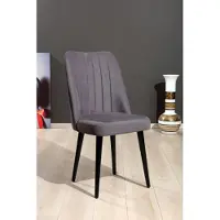 Skye Decor , Polo - Grey, Stuhlset (4 Stück), Grau, 100 % MDF, 46 x 45 x 92 cm