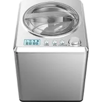Melissa 16310193 Eismaschine mit Kompressor 2 l 180 W Nachkühlfunktion Edelstahl
