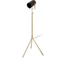 Kayoom Stehlampe "Stehlampe Celeste 325", gold (schwarz, gold), 1, H: 133cm, 1 Stk., Leuchten, modern, hochwertig, justierbar, Stehlampe