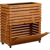 Dobar Hochbeet "Rolla" Gr. L, Braun", braun, B:72cm H:78cm T:32,5cm, Massivholz, Pflanzgefäße, Hochbeet, ca. 72 x 32,5 x 78 cm (L x B x H) groß und ca. 13,4 kg