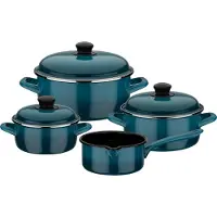 GSW Topf-Set "Blue Shadow", blau, Töpfe, Topf-Set, Induktion