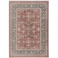 Astra Teppich "Tropea 241", rot, B:240cm H:6mm L:340cm, Kunstfaser, Teppiche, Teppich, Vintage, leichter Glanz, hochwertiger Kurzflor, Orientalisch