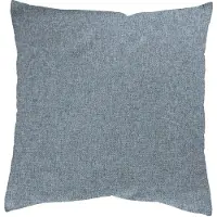 Home wohnideen Dekokissen "LUCIO" Gr. 1, blau (rauchblau, unifarben), B:40cm L:40cm, Polyester, Dekokissen_Sitzkissen_Kissenhüllen, Dekokissen
