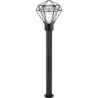 Globo Lighting Außenleuchte Edelstahl schwarz, 1x E27 LED