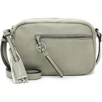 Tamaris Umhängetasche "Umhängetasche TAS Nele", Damen, Gr. B/H/T: 26cm x 17cm x 9cm 0, grün (sage 970), Polyester, Taschen Umhängetasche