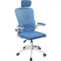 Mars Gaming MGC-ERGOPLUS, Gepolsterter Sitz, Vernetzte Rückenlehne, Blau, Blau, Baumwolle, Netz