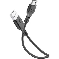 Cellularline Power Cable 120cm - MICRO USB, 1,2 m, USB A, Micro-USB B, Schwarz