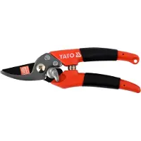 TRIZERATOP YT-8805, Bypass, PVC, Schwarz, Orange, Kohlenstoffstahl, Schwarz/Edelstahl, 180 mm