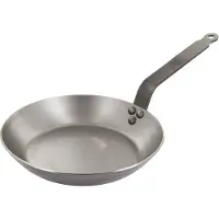 HorecaTraders Pfanne Stahl 22 cm - Professionelle Bratpfanne für Induktion
