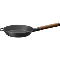 Fiskars Norden Gusseisen Bratpfanne, beschichtet, Robuste Pfanne mit abnehmbaren Stiel für die Verwendung im Ofen, 1 Bratpfanne, Durchmesser: 24 cm