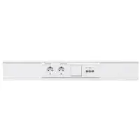 Hager M6400LAN Blende Automateneinbaueinheit 3-fach halogenfrei Oberteil 80mm lackiert Alu