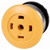 Eaton 216769 Pilzdrucktaste, RMQ-Titan, Pilz, rastend, Pilz gelb, ohne Tastenplatte, ohne, Frontring Titan M22-DRP-Y-X-GVP - 25 Stück